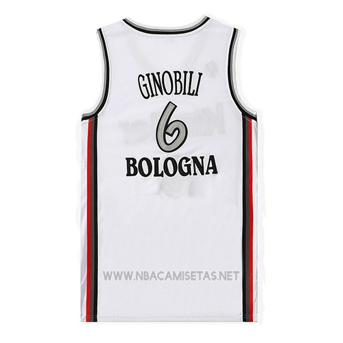 Camiseta Pelicula Kinder Ginobili NO 6 Blanco